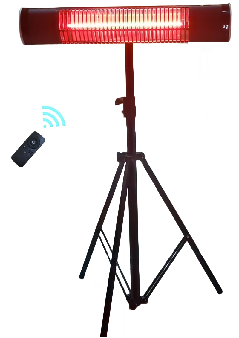 Wall mounted outdoor heater